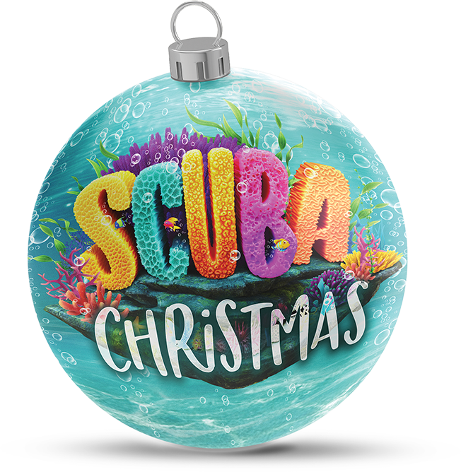 Scuba Christmas Event Logo