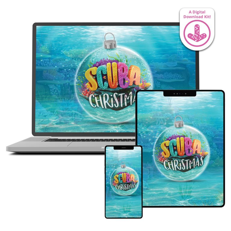 Scuba Christmas Event Digital Download Kit