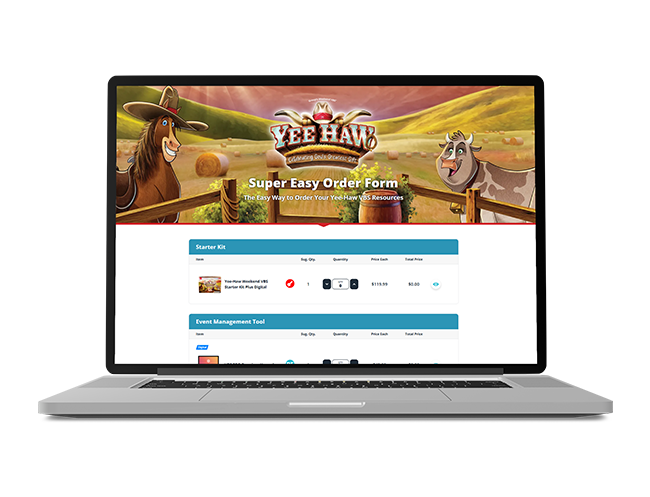 Yee-Haw VBS Super Easy Order Form