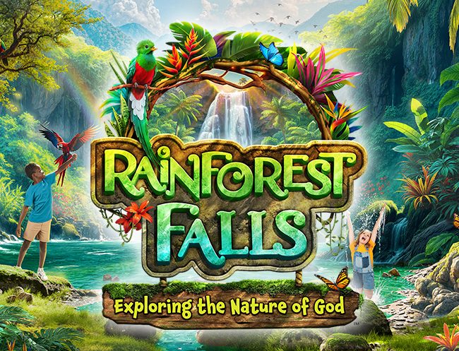 Rainforest Falls VBS 2026 Logo