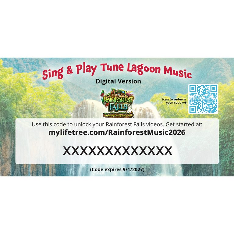 Rainforest Falls Music Video Take-Home Streaming Cards