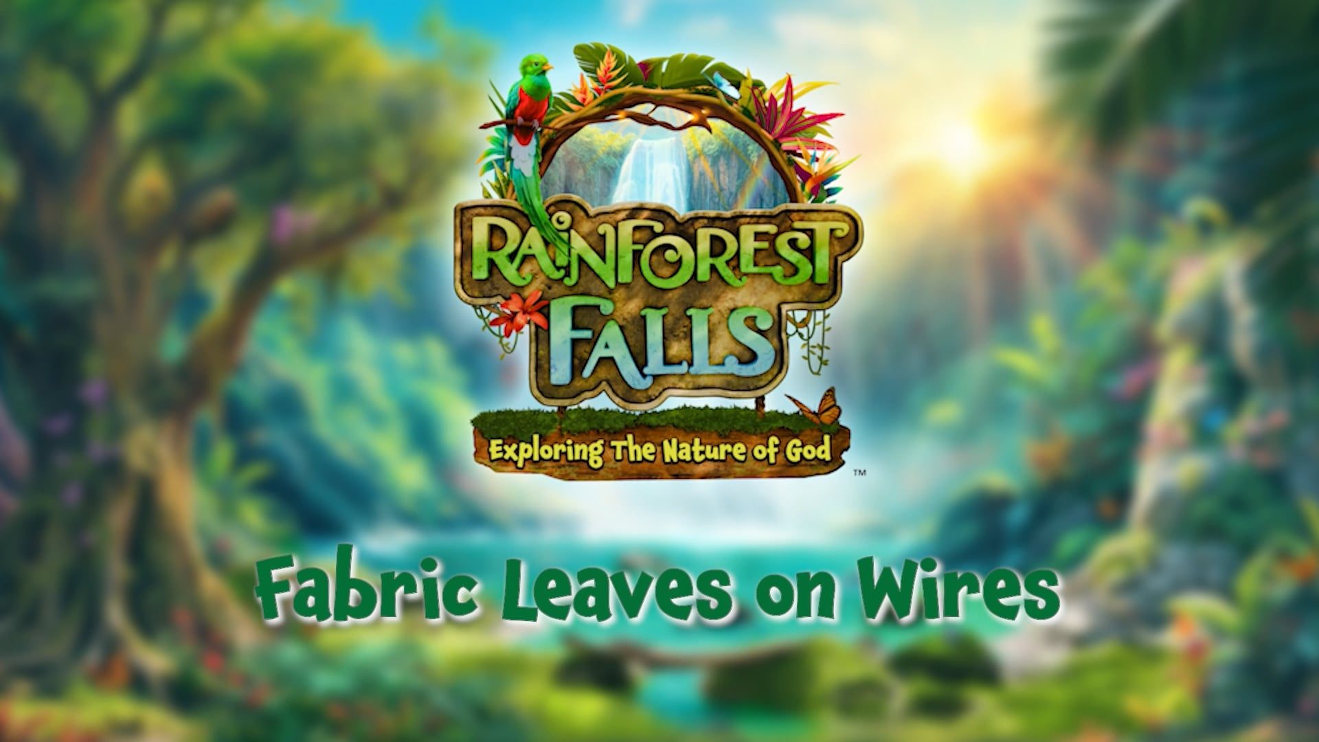 Fabric Leaves on Wires Decorating Video