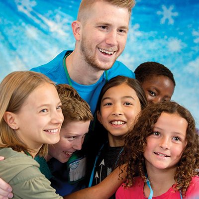 Kids and Crew Leader at Polar Blast Weekend VBS