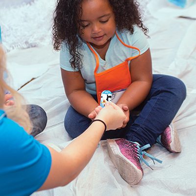 Girl with the Polar Blast VBS Bible Memory Buddy