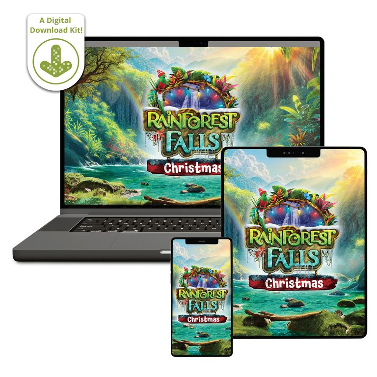 Rainforest Falls Christmas Event Digital Download Kit